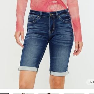 KanCan Jeans Mid Rise Bermuda Shorts Riley Mid Rise Bermuda Shorts Sz 31